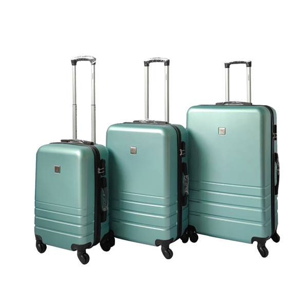 YES4HOMES ABS Luggage Suitcase Set 3 Code Lock Travel Carry Bag Trolley