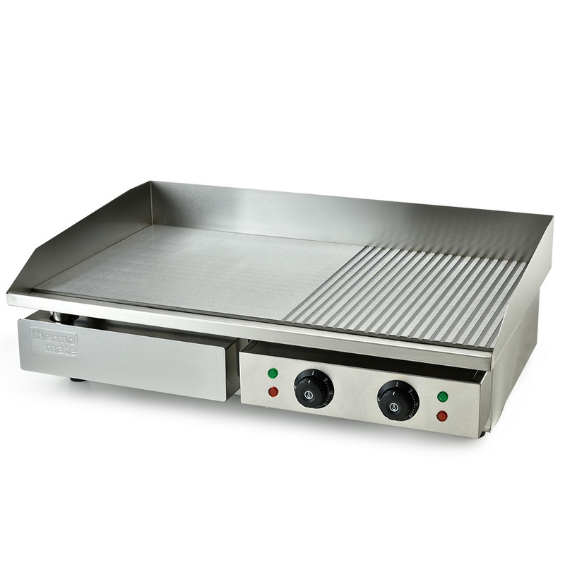 THERMOMATE Electric Griddle Commercial Stainless Steel 4400W BBQ Grill