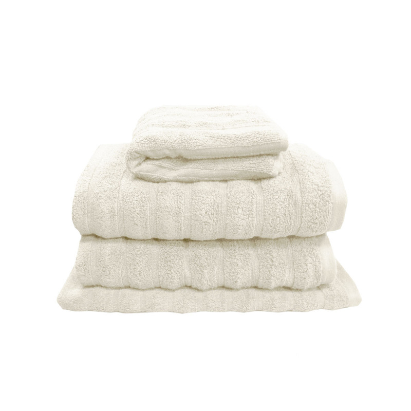 J Elliot Home Set of 4 George Collective Cotton Bath Towel Set Snow