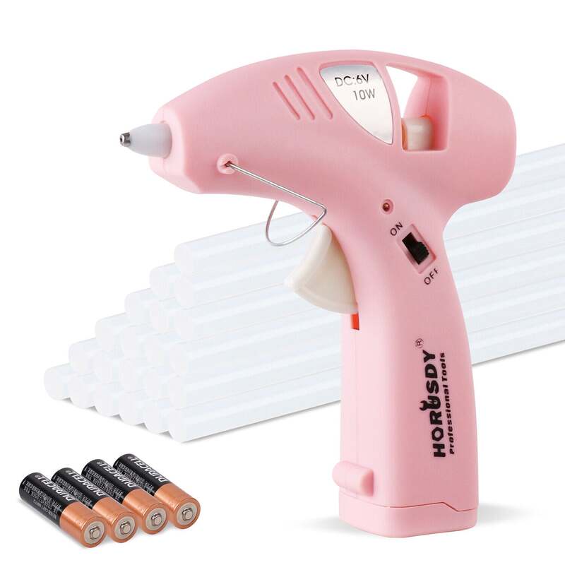 Cordless Hot Glue Gun 20 Glue Sticks & Batteries Included Craft DIY