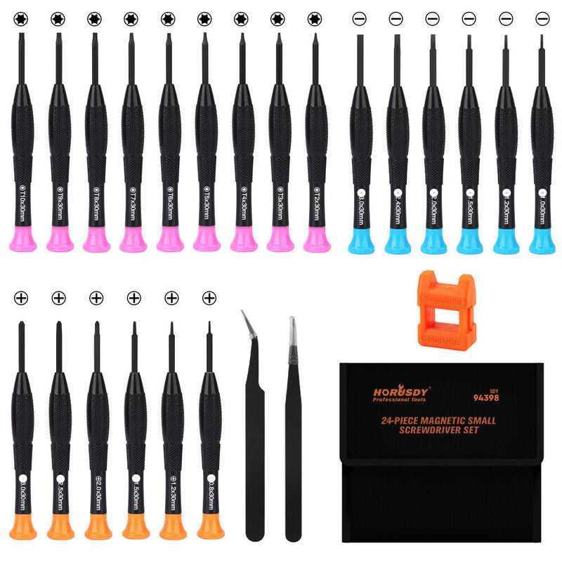 24Piece Precision Screwdriver Set Small Screwdrivers for