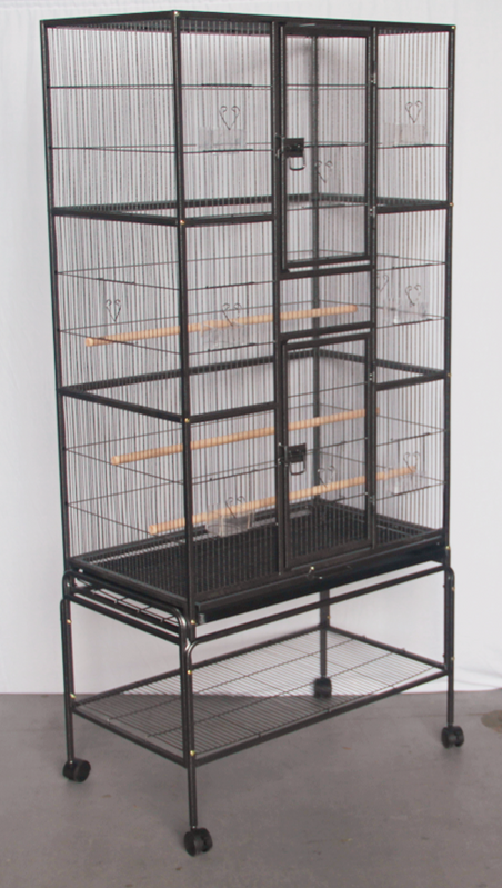 Aviary Budgies Afterpay Bird Cages Black Vein 184cm Corner Parrot