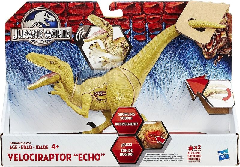 Hasbro Jurassic World Growler Velociraptor Echo Dinosaur with