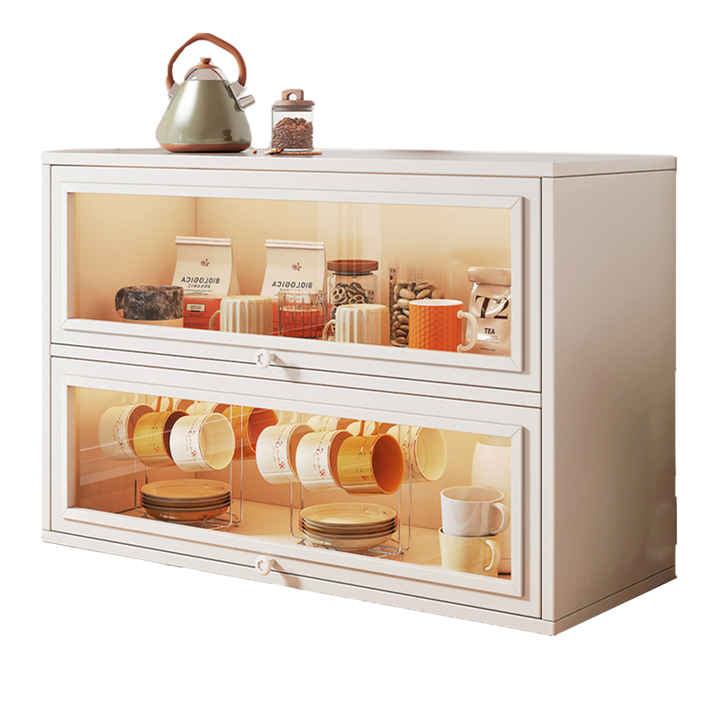 NEW Kitchen Acrylic Cup Storage Table Top Cup Storage Box, Tea
