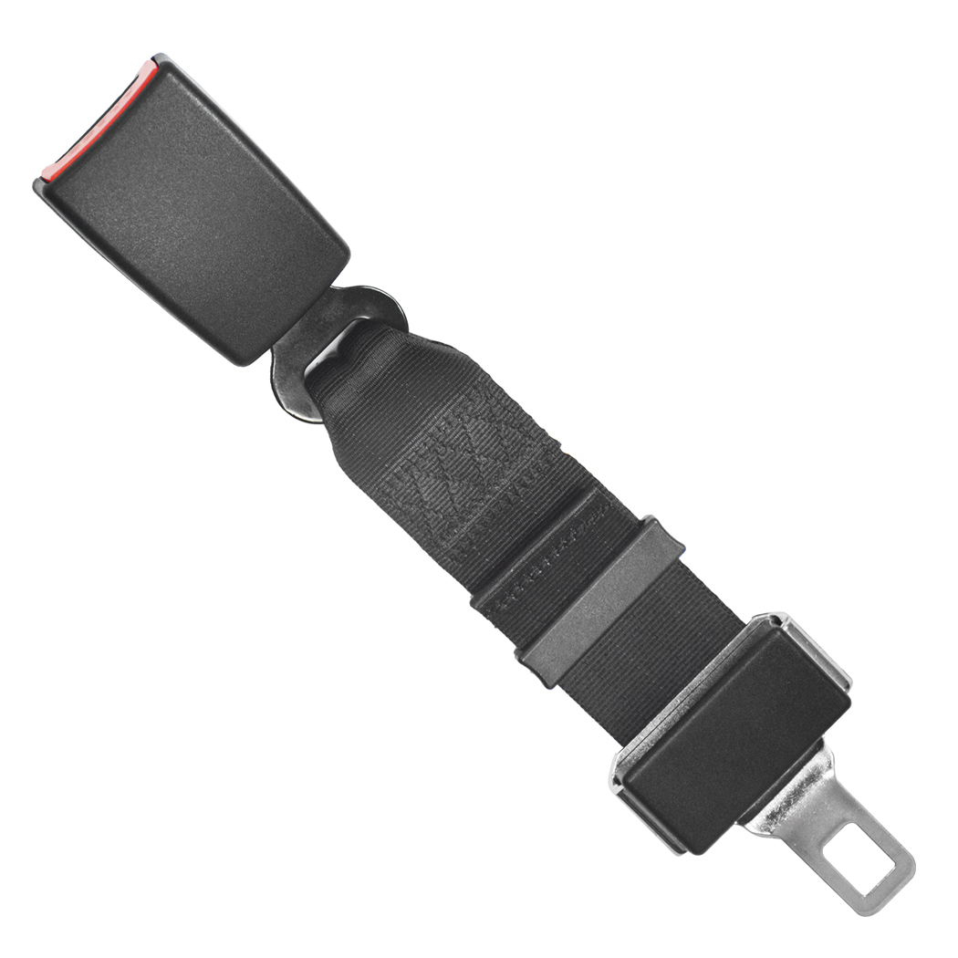 Heavy Duty Car Vehicle Seat Belt Extension Extender Strap Black Safety