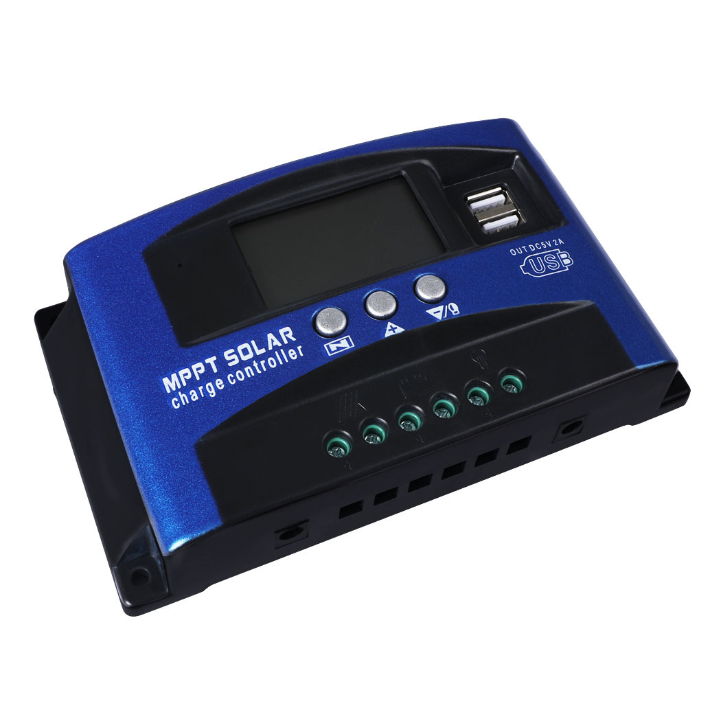 LCD Solar Laderegler  USB Controller Regulator 12V/24V 100A MPPT