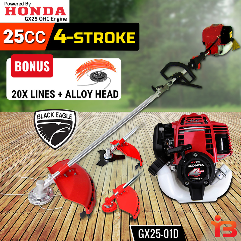 Black Eagle Powered by Honda 25cc Brush Cutter powered by Honda Whipper
