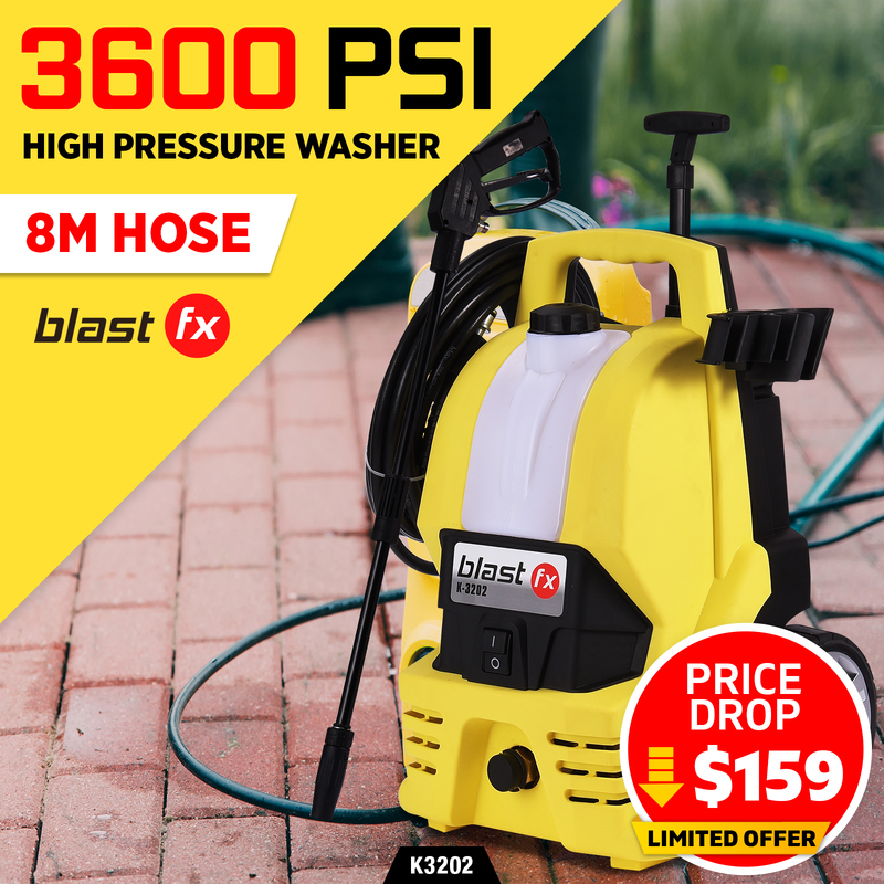 3600 PSI High Pressure Washer Cleaner - Blast FX - Electric Pump
