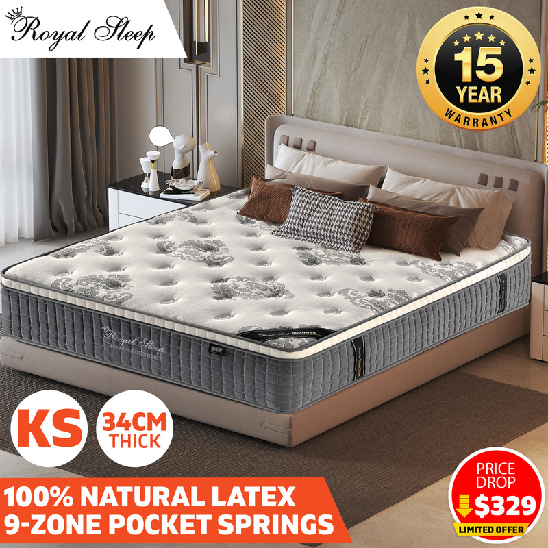 Royal Sleep 34cm King Single Euro Top Mattress