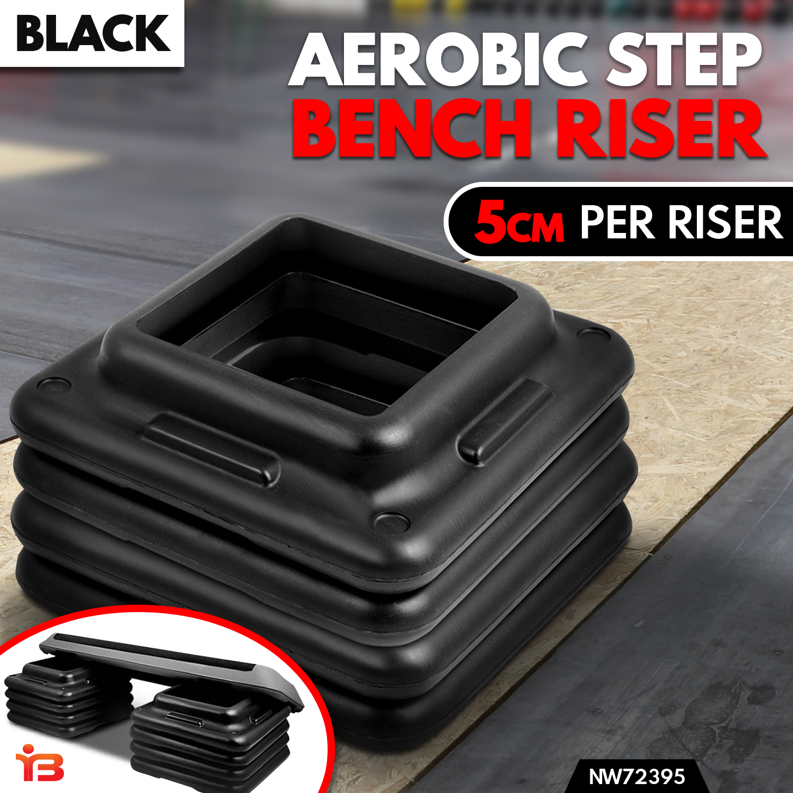 Exercise Aerobic Step Bench Risers Workout Sport Equipment Fitness Gym ...
