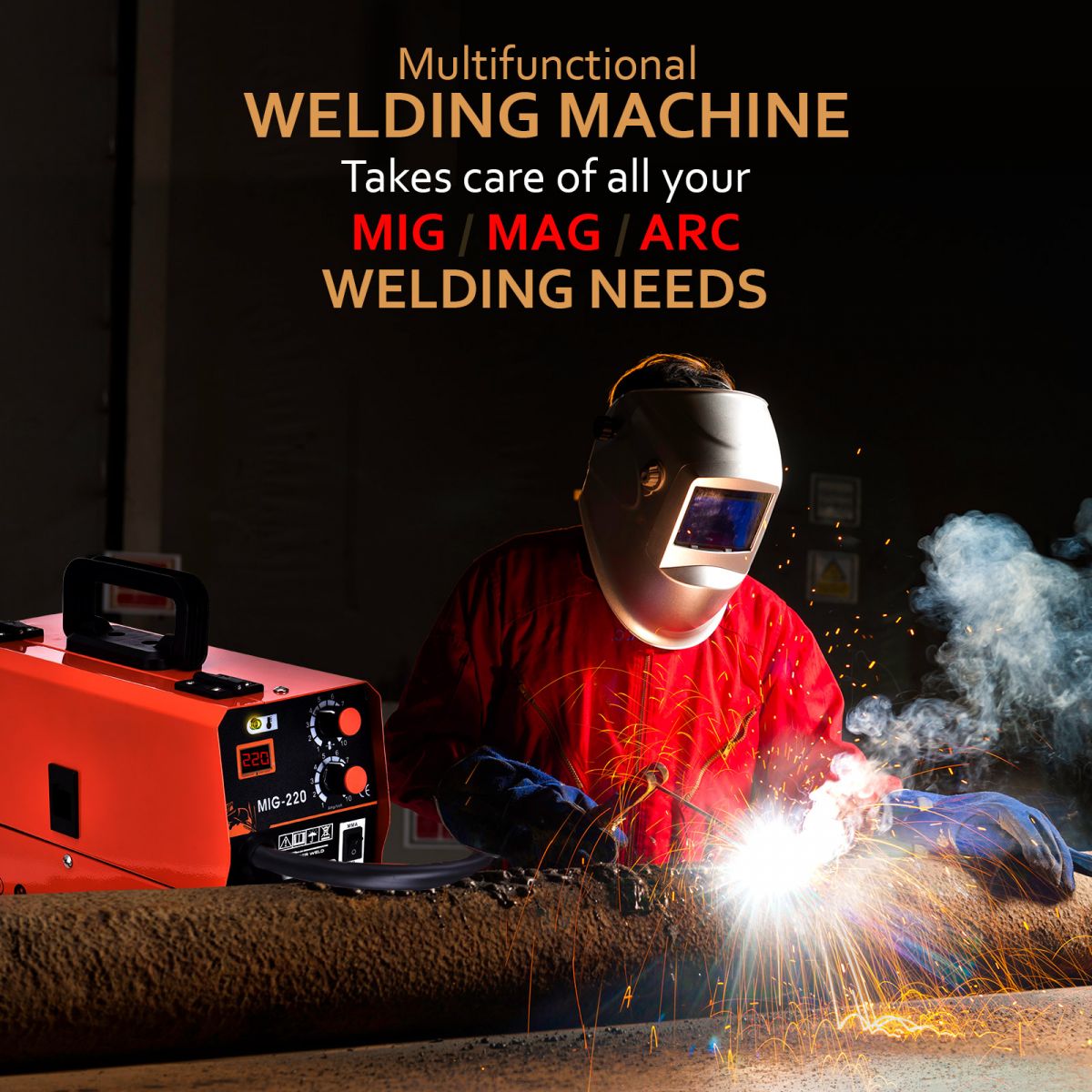 220AMP Multi Purpose MIG Welder