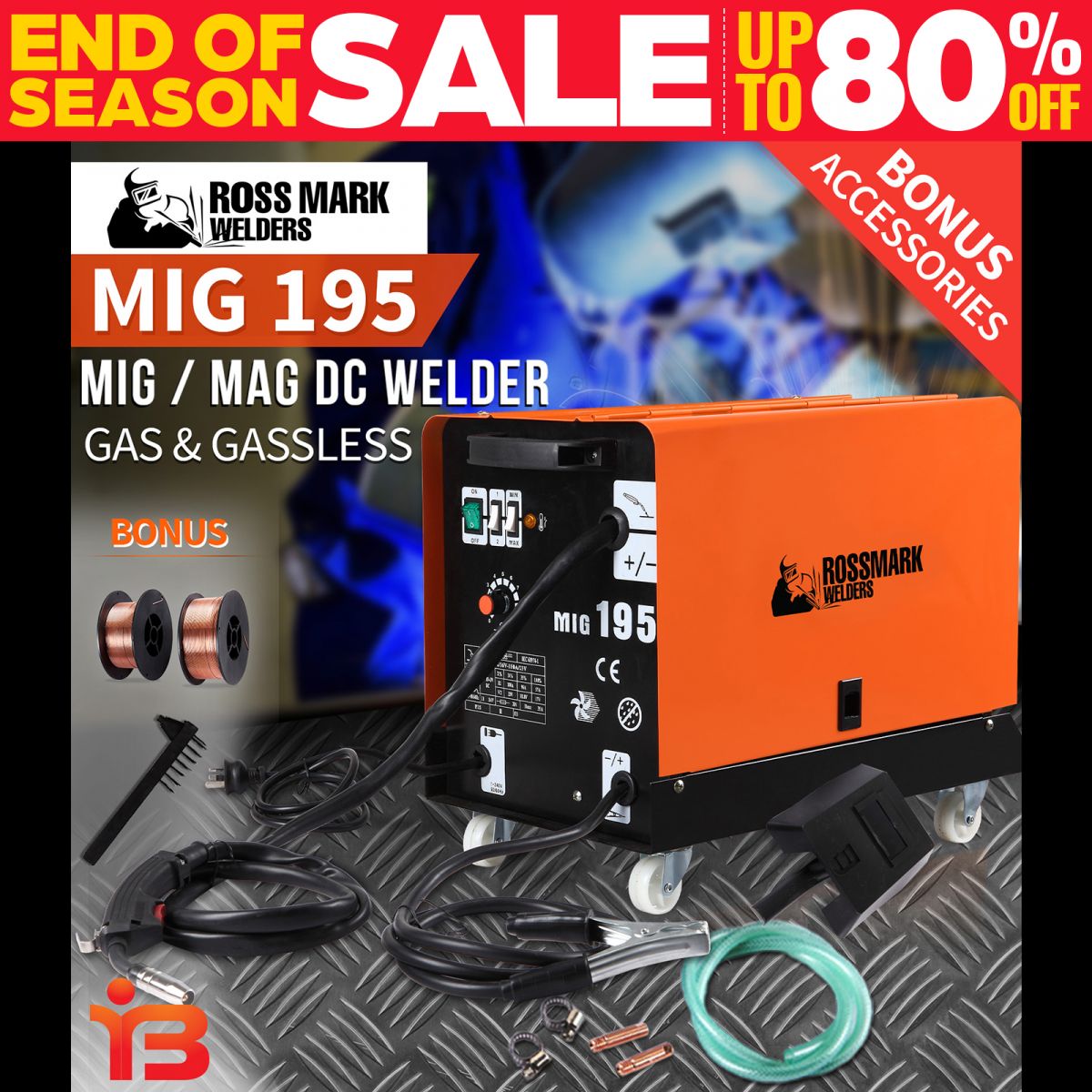 195 AMP MIG Inverter Welder 