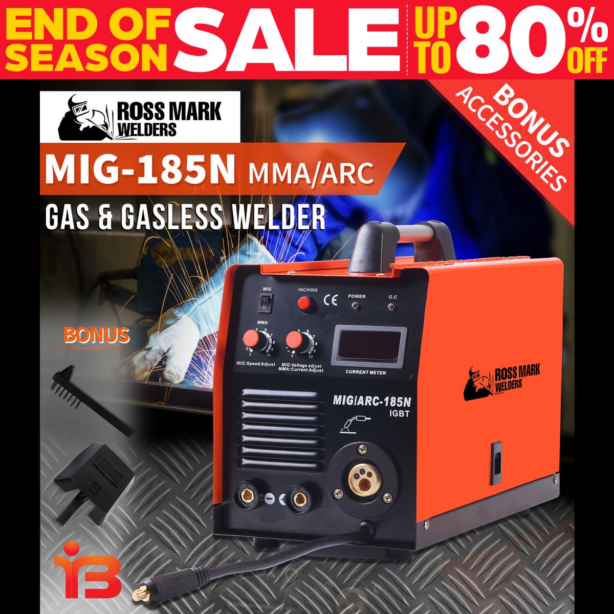 185 AMP MIG Inverter Welder