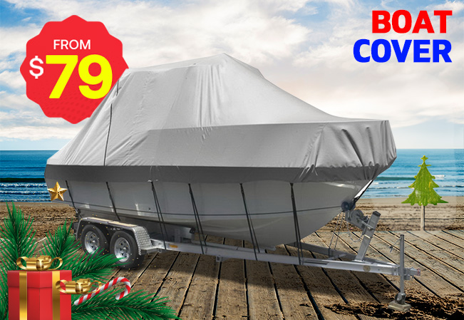 Christmas Boat Cover