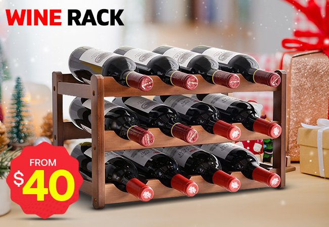 Christmas Wine Rack