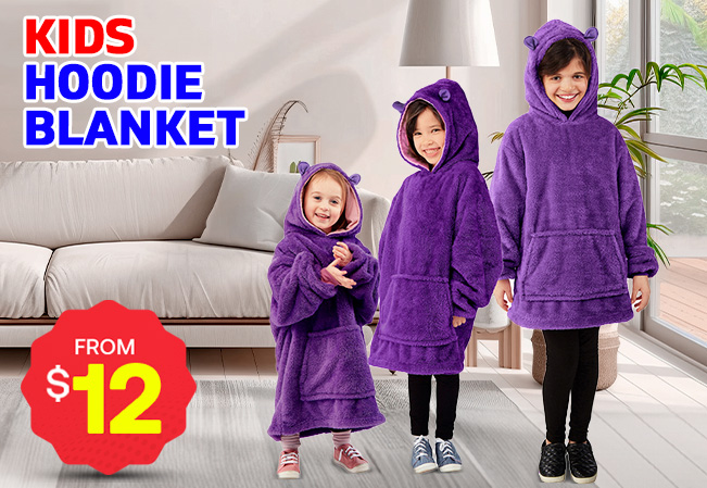 Kids Hoodie Blanket
