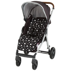 Comfi-Cush Stroller Liner - Black & White Stars