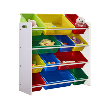 Levede Kids Toy Box Bookshelf Organiser 12 Bin Display Shelf Storage Rack Drawer