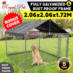 Royal Pets Medium Dog Kennel Enclosure With Bonus Cover