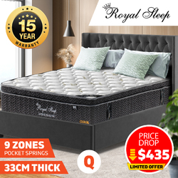 Queen Size Bamboo Cool Gel Mattress 33cm