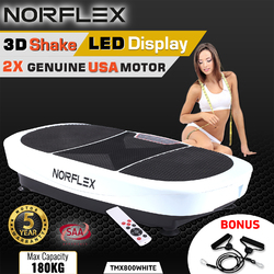 NORFLEX 3500W Vibration Machine Dual Motors White