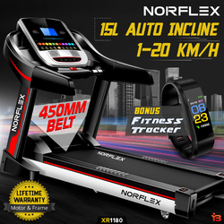 Norflex 1.25 HP Electric Treadmill With Fitness Tracker